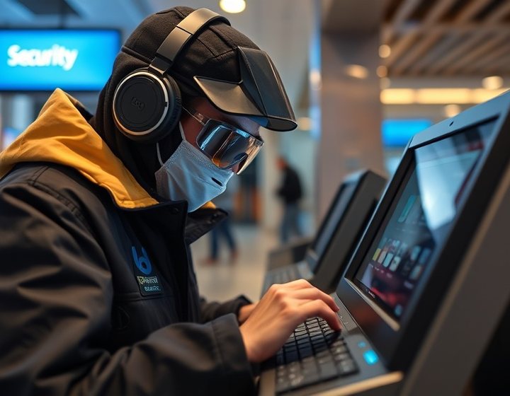 Security audit carried out on a self-service machine