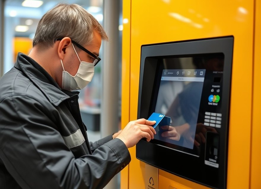 Security audit carried out on a self-service machine